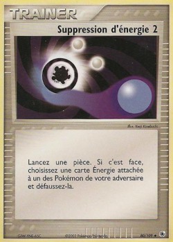 Carte Pokémon: Suppression d'énergie 2