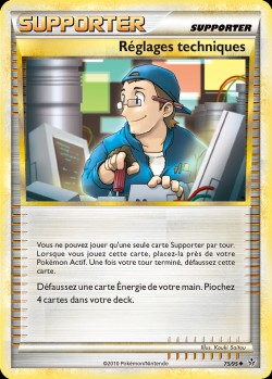 Carte Pokémon: Réglages techniques