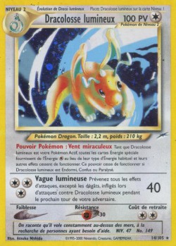 Carte Pokémon: Dracolosse lumineux