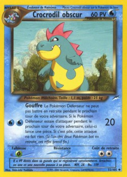 Carte Pokémon: Crocrodil obscur