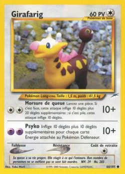 Carte Pokémon: Girafarig