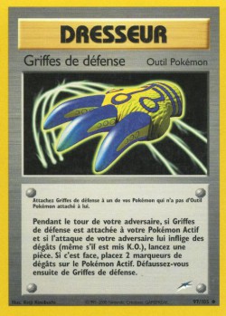 Carte Pokémon: Griffes de défense