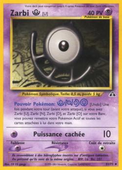 Carte Pokémon: Zarbi [U]