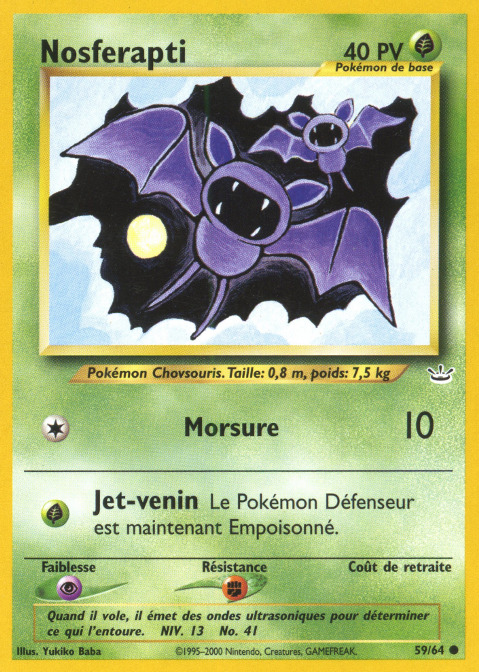 Carte Pokémon: Nosferapti