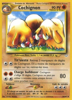 Carte Pokémon: Cochignon