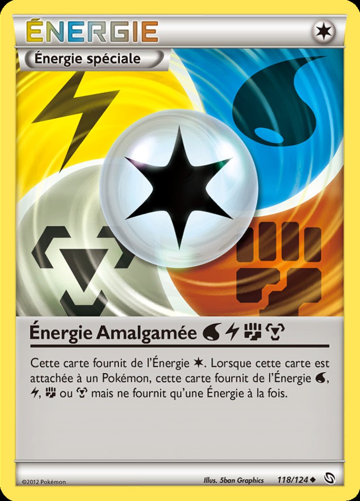 Carte Pokémon: Énergie Amalgamée Eau Électrique Combat Métal
