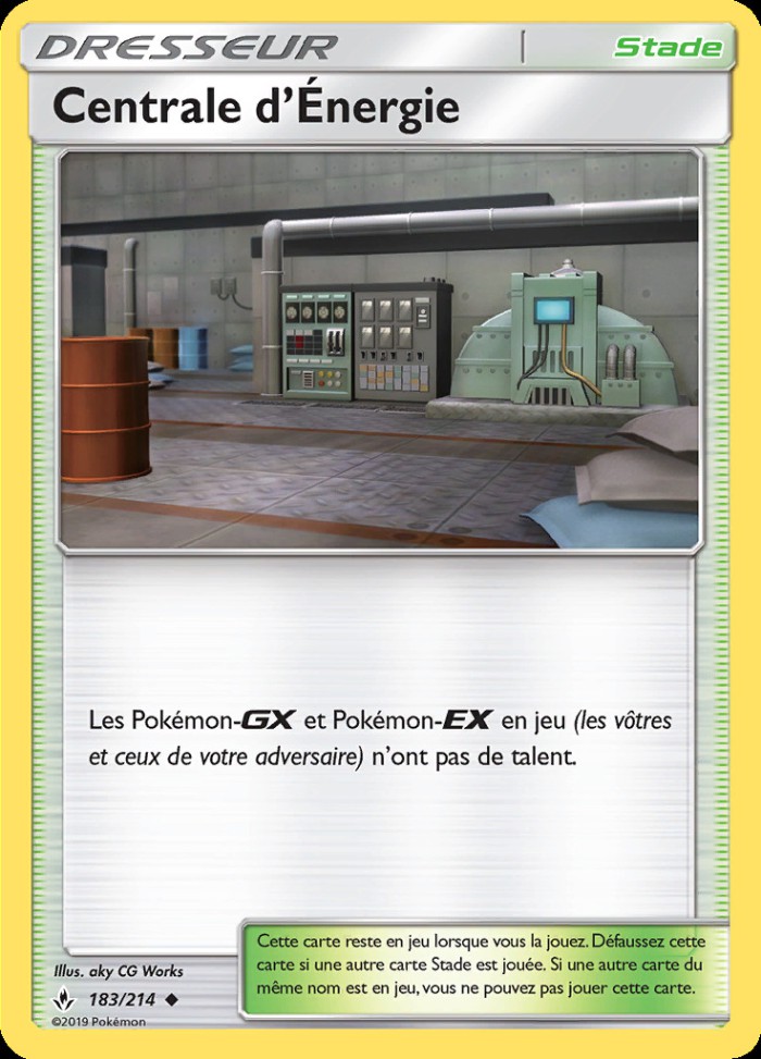 Carte Pokémon: Centrale d'Énergie