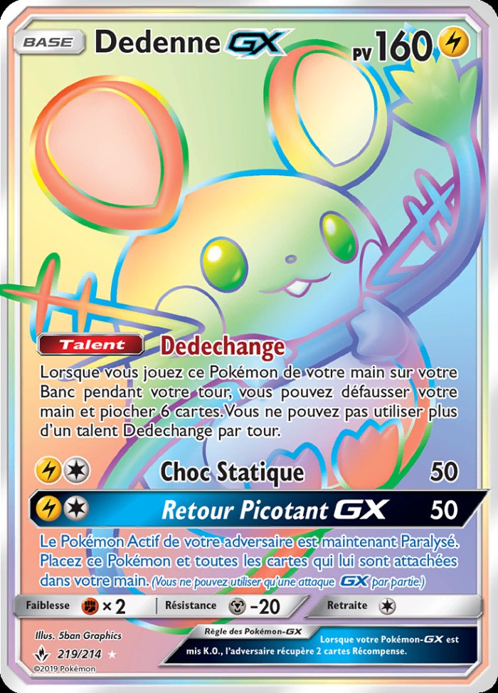 Carte Pokémon: Dedenne GX