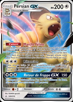 Carte Pokémon: Persian GX