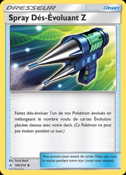 Carte Pokémon: Spray Dés-Évoluant Z