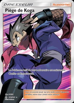 Carte Pokémon: Piège de Koga