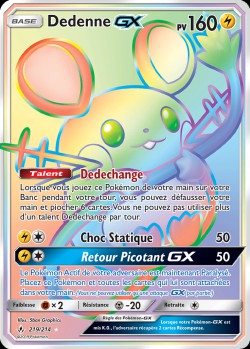 Carte Pokémon: Dedenne GX