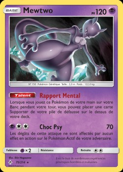 Carte Pokémon: Mewtwo