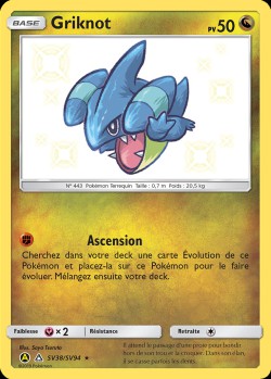 Carte Pokémon: Griknot