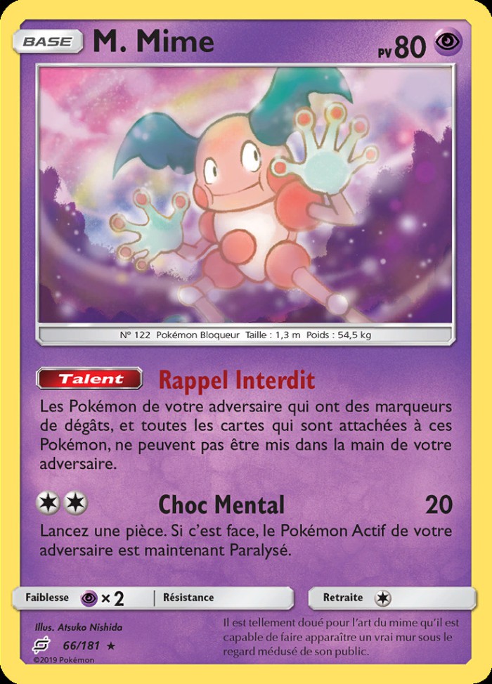 Carte Pokémon: M. Mime