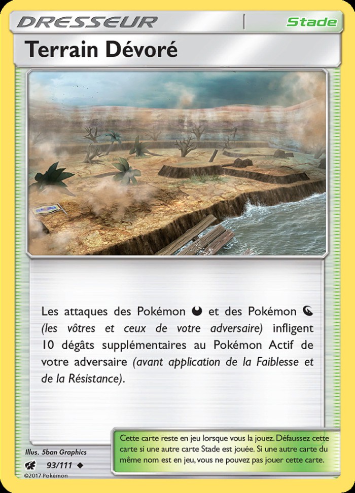 Carte Pokémon: Terrain Dévoré
