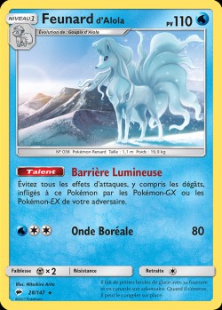 Carte Pokémon: Feunard d'Alola