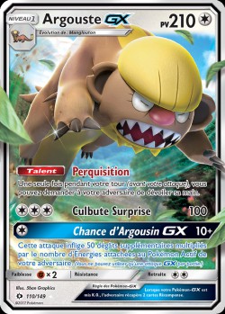 Carte Pokémon: Argouste GX