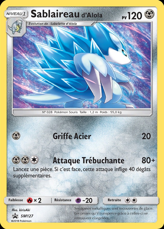 Carte Pokémon: Sablaireau d'Alola