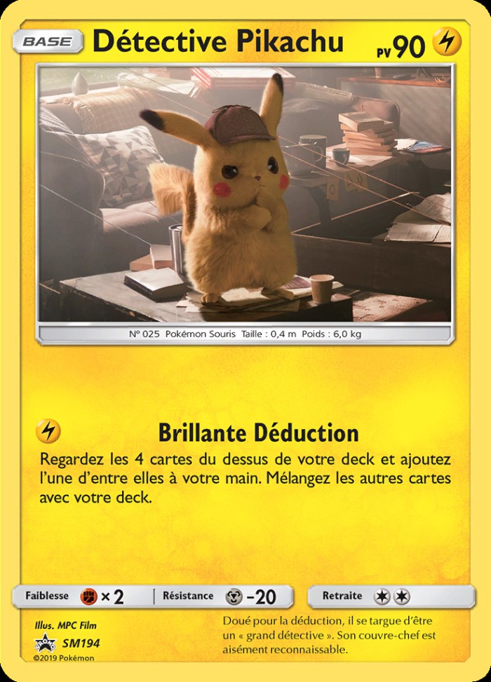 Carte Pokémon: Détective Pikachu