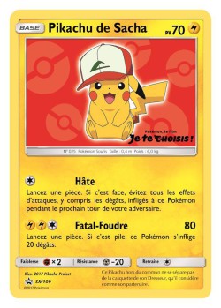 Carte Pokémon: Pikachu de Sacha