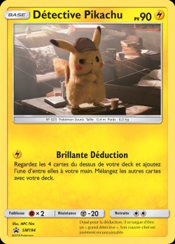 Carte Pokémon: Détective Pikachu