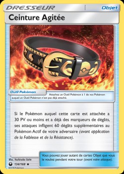 Carte Pokémon: Ceinture Agitée