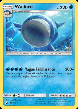 Carte Pokémon: Wailord