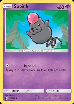 Carte Pokémon: Spoink