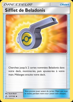 Carte Pokémon: Sifflet de Beladonis