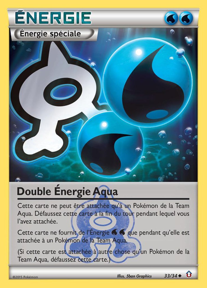 Carte Pokémon: Double Énergie Aqua