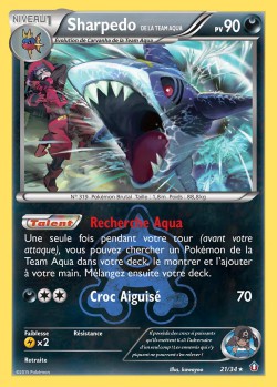 Carte Pokémon: Sharpedo de la Team Aqua