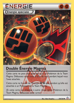 Carte Pokémon: Double Énergie Magma