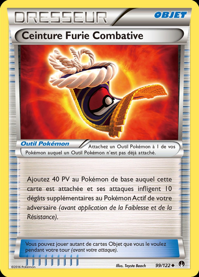 Carte Pokémon: Ceinture Furie Combative